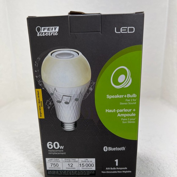 NIB Feit Electric‎ speaker+ bulb 60W - Picture 3 of 6